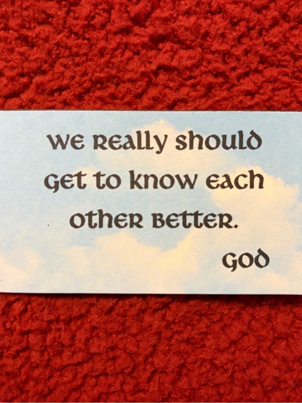 Messages from God magnet